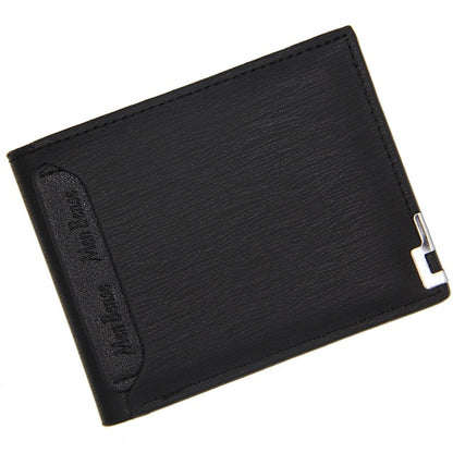 Hot Selling New Men's Short Wallet Iron Edge Korean Youth Men's Horizontal Wallet Trend Card Pack Purse - NATASHAHS