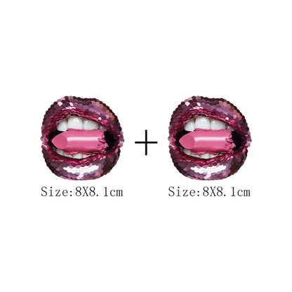 Print Lips Patches For Clothes Heat Transfer Thermal Stickers DIY Washable T-Shirts Iron On Transfer  Girls Lips Patches - NATASHAHS