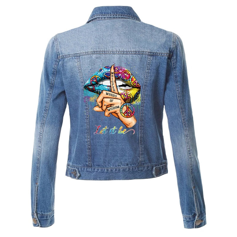 Print Lips Patches For Clothes Heat Transfer Thermal Stickers DIY Washable T-Shirts Iron On Transfer  Girls Lips Patches - NATASHAHS