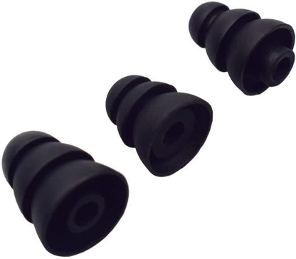 1 Pair Replacement Triple Flange Ear Tips Earbuds Silicone For Most in Ear Headphones for Sony Senso Powerbeats Jaybird etc - NATASHAHS