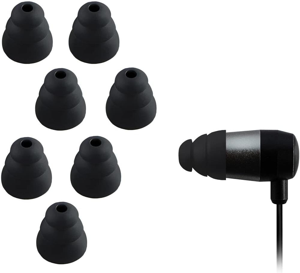 1 Pair Replacement Triple Flange Ear Tips Earbuds Silicone For Most in Ear Headphones for Sony Senso Powerbeats Jaybird etc