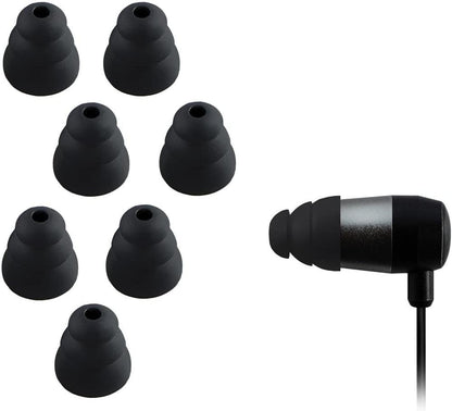 1 Pair Replacement Triple Flange Ear Tips Earbuds Silicone For Most in Ear Headphones for Sony Senso Powerbeats Jaybird etc - NATASHAHS