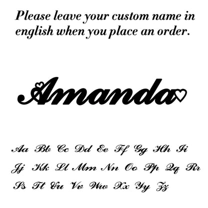 Custom Name Necklace Personalized Steel Color Stainless Steel Necklaces For Women Man Customized Jewelry - NATASHAHS