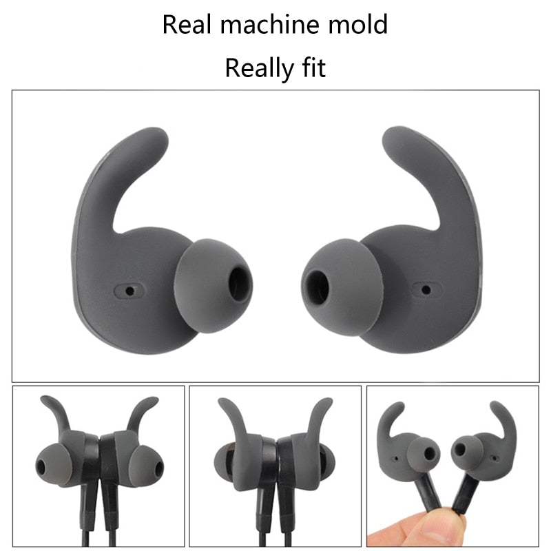 Paire d'embouts d'écouteurs en silicone souple, crochets d'oreille pour casque Huawei xSport/Honor AM61
