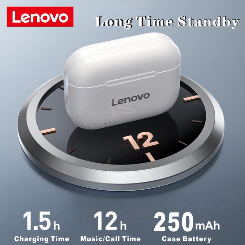 Lenovo LP1S Bluetooth Earphone HD Stereo noise cancelling Wireless Headset Sports TWS Earbuds HiFi With Mic Wireless earbuds - NATASHAHS