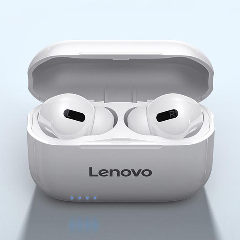 Lenovo LP1S Bluetooth Earphone HD Stereo noise cancelling Wireless Headset Sports TWS Earbuds HiFi With Mic Wireless earbuds - NATASHAHS