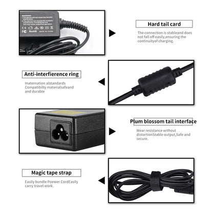 19V 1.58A Battery Charger for Acer Aspire One AOA 10.1" Mini Laptop PA-1300-04 ZG5 D150 D250 KAV10 KAV60 AC Adapter Power Supply - NATASHAHS