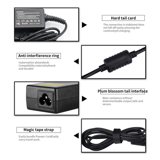 19V 1.58A Battery Charger for Acer Aspire One AOA 10.1" Mini Laptop PA-1300-04 ZG5 D150 D250 KAV10 KAV60 AC Adapter Power Supply - NATASHAHS