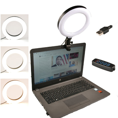 6inch Led Ring Light For Video Conference 10 Light Modes Selfie Ring Light Video Recording To Make TikTok Youtube Ringlight - NATASHAHS
