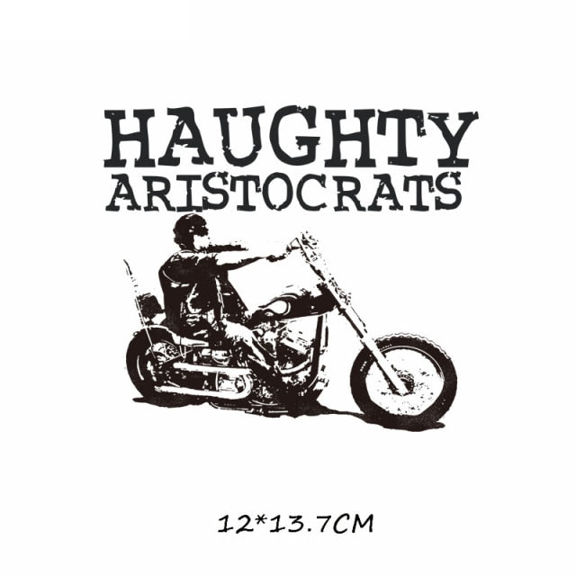 Iron-on Transfers for Clothing Thermoadhesive Patches on Clothes Stickers Diy Skull Patch Biker Flex Fusible Transfer Stripe - NATASHAHS