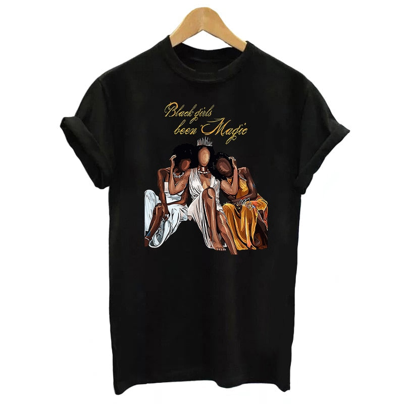 Black Girl Been Magic Stickers On Clothing Heat Transfer Patches On Jacket DIY Women T-Shirt  Fashion Girl Appliqued Decoration - NATASHAHS