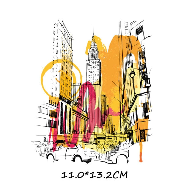 Iron on Transfer for Clothing Thermoadhesive Patches for Jackets Fashion Sticker DIY Car Patch Textile Vinyl Stripes Appliques A - NATASHAHS