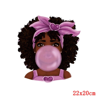 Fashion Patches For Clothing Girls DIY Heat Transfer Mom Baby Iron On Transfer Thermal Stickers For Womens Kids Clothes Patch - NATASHAHS