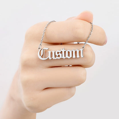 Personalized Name Necklace with a stethoscope For Women Men Gold Silver Chain Lovers - NATASHAHS