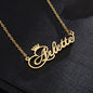 Personalized Name Necklace with a crown For Women Men Gold Silver Chain Lovers - NATASHAHS