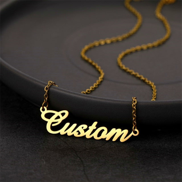 Personalized Name Necklace with a stethoscope For Women Men Gold Silver Chain Lovers - NATASHAHS