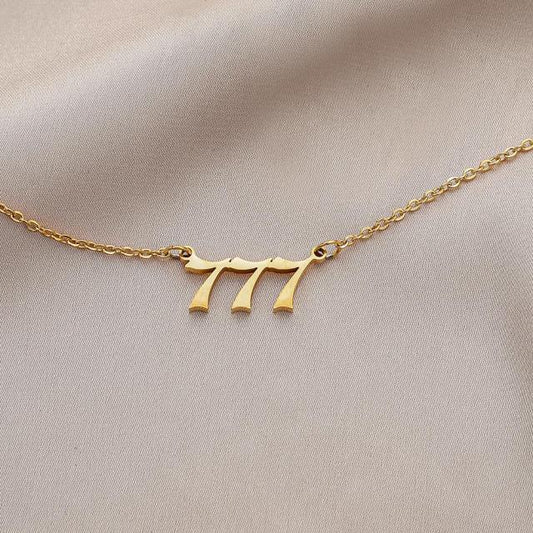 Personalized Number style Name Necklace For Women Men Gold Silver Chain Lovers - NATASHAHS