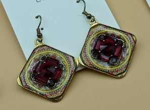 Square Dial Earrings - NATASHAHS