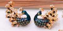 Peacock earrings only - NATASHAHS