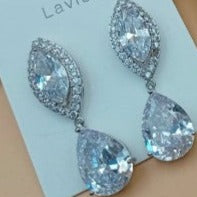 Crystal Eye Gem earrings - NATASHAHS